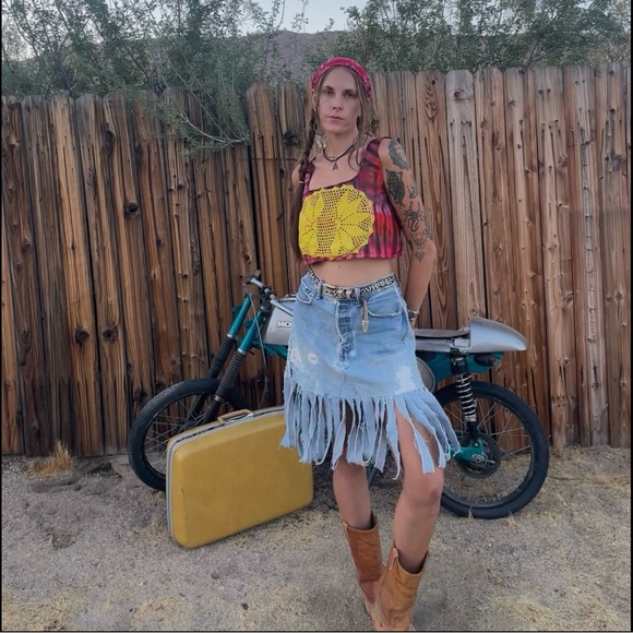 Handmade tie dye Dollie top - Picture 6 of 10